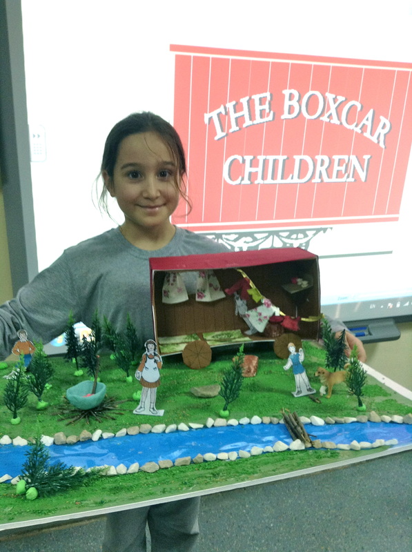 Little Homeschool on the Prairie: BoxCar Children Diorama